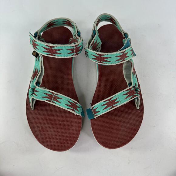 Teva Women's Midform Universal Platform Sandals US 9 Aztec Halcon Teal 1090969 - Picture 4 of 13